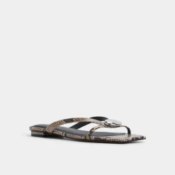 ALDO Flat Sandals^Iliria White/black
