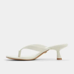 ALDO Thong Sandals|Kitten Heels^Jump White/bone
