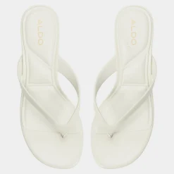 ALDO Thong Sandals|Kitten Heels^Jump White/bone