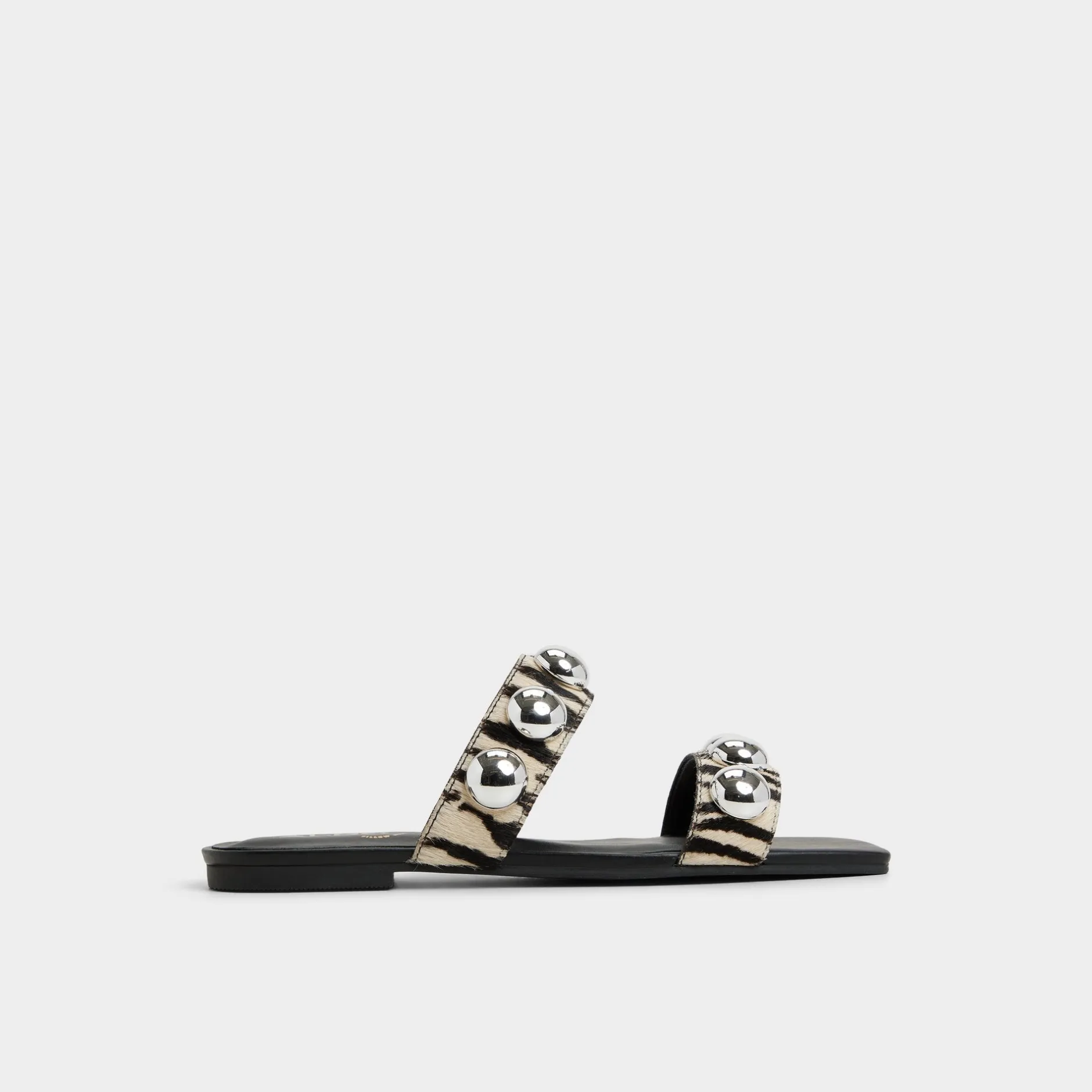 ALDO Flat Sandals^Katalena White/Black