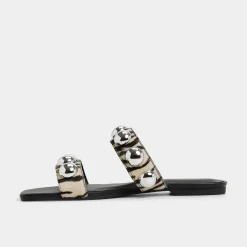 ALDO Flat Sandals^Katalena White/Black