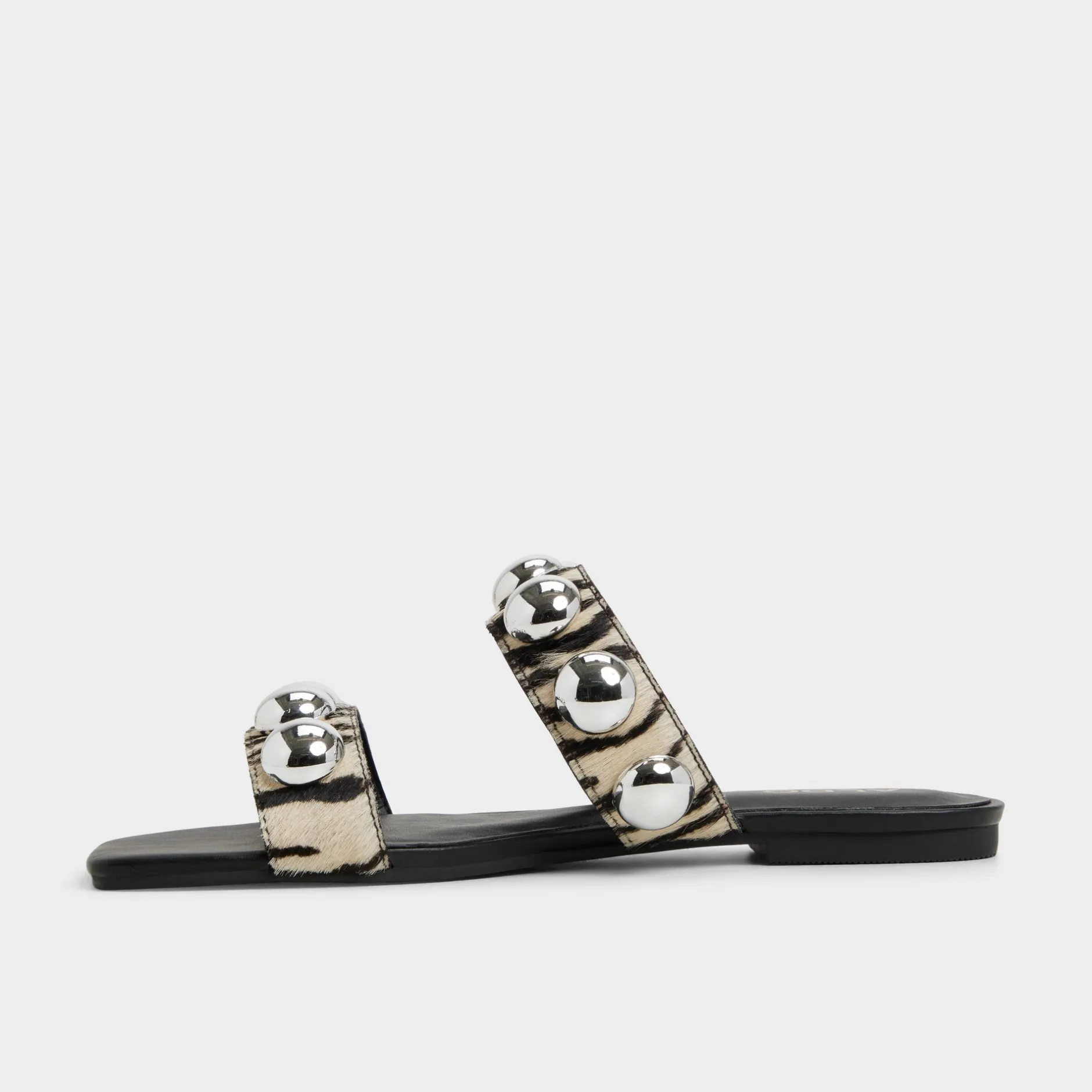 ALDO Flat Sandals^Katalena White/Black