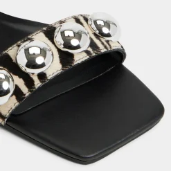 ALDO Flat Sandals^Katalena White/Black