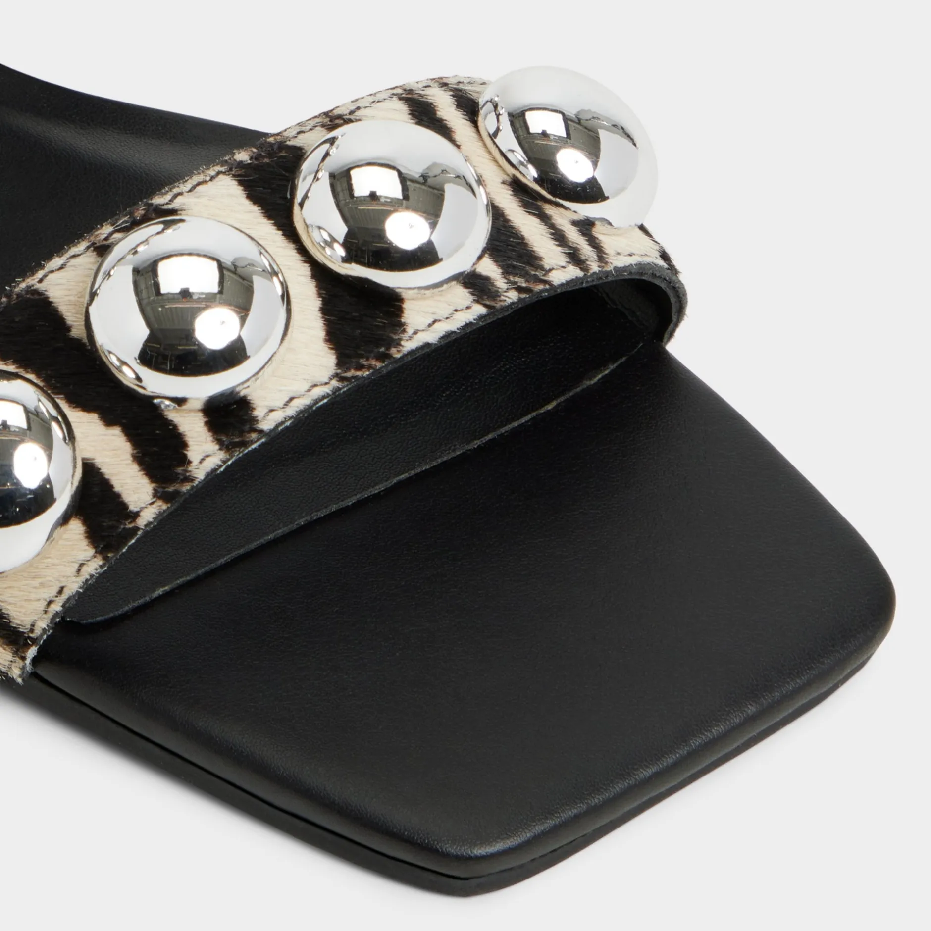 ALDO Flat Sandals^Katalena White/Black