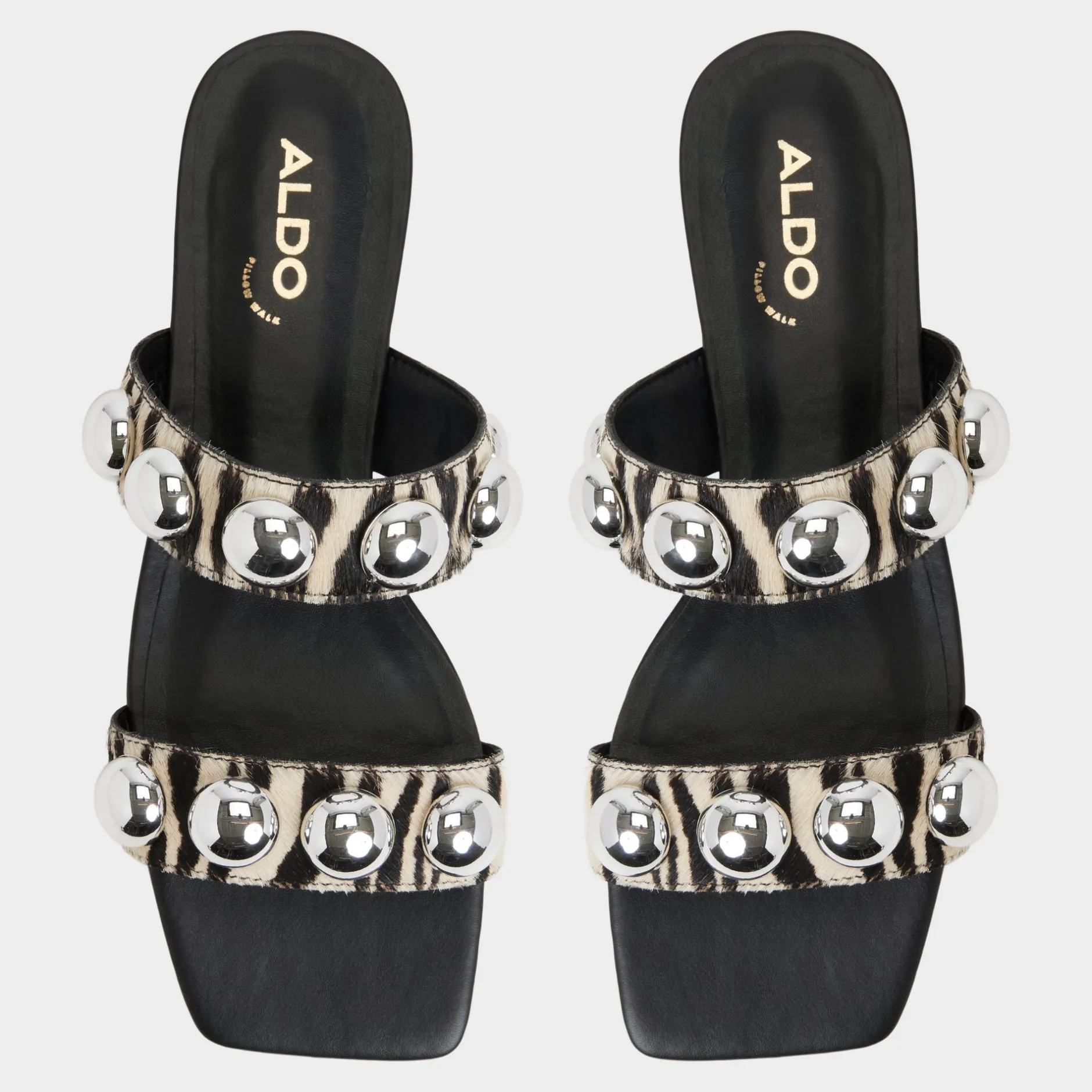 ALDO Flat Sandals^Katalena White/Black