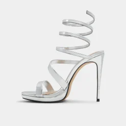 ALDO Platform Heels^Katswirl Silver