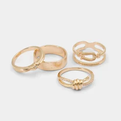 ALDO Accessories|Rings^Knotta Gold/Clear Multi