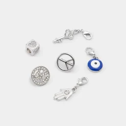 ALDO Accessories|Shoe Accessories^Lacecharms Silver/Clear Multi