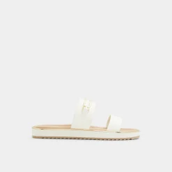 ALDO Flat Sandals^Lagoon White