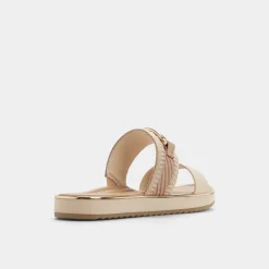ALDO Flat Sandals^Lagoon Beige combo