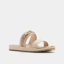 ALDO Flat Sandals^Lagoon Beige combo