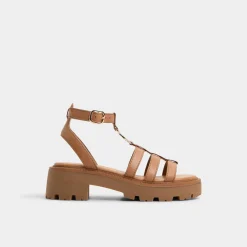 ALDO Platform Heels^Lamington Medium Brown