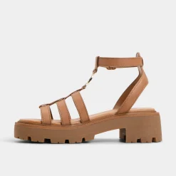 ALDO Platform Heels^Lamington Medium Brown