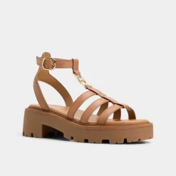 ALDO Platform Heels^Lamington Medium Brown