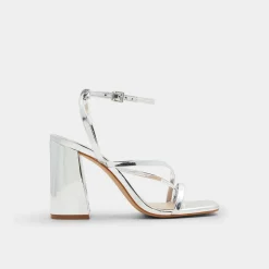 ALDO Block Heels^Laurader Silver