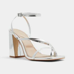 ALDO Block Heels^Laurader Silver