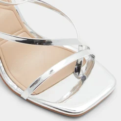 ALDO Block Heels^Laurader Silver
