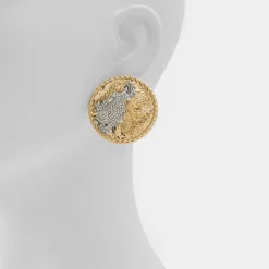 ALDO Earrings^Lionesse Gold/clear multi
