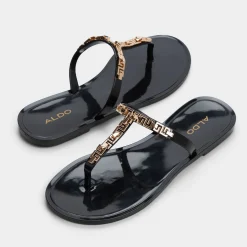 ALDO Flat Sandals|Accessories^Madila Black/Gold Multi