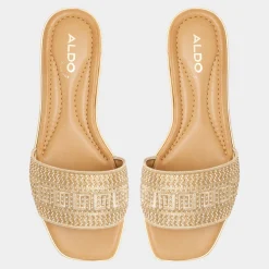 ALDO Flat Sandals^Oceania Gold