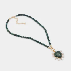 ALDO Accessories|Necklaces^Preciousheart Dark green