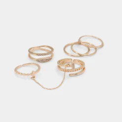 ALDO Accessories|Water Resistant Jewelry^Ringsies Gold/clear multi