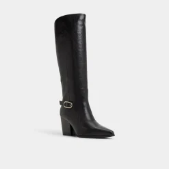 ALDO Black Boots|Tall Boots^Saddle Black