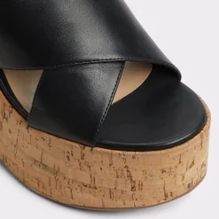ALDO Platform Heels^Sandcastle Black