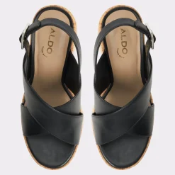 ALDO Platform Heels^Sandcastle Black
