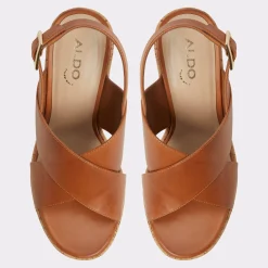 ALDO Platform Heels^Sandcastle Light Brown