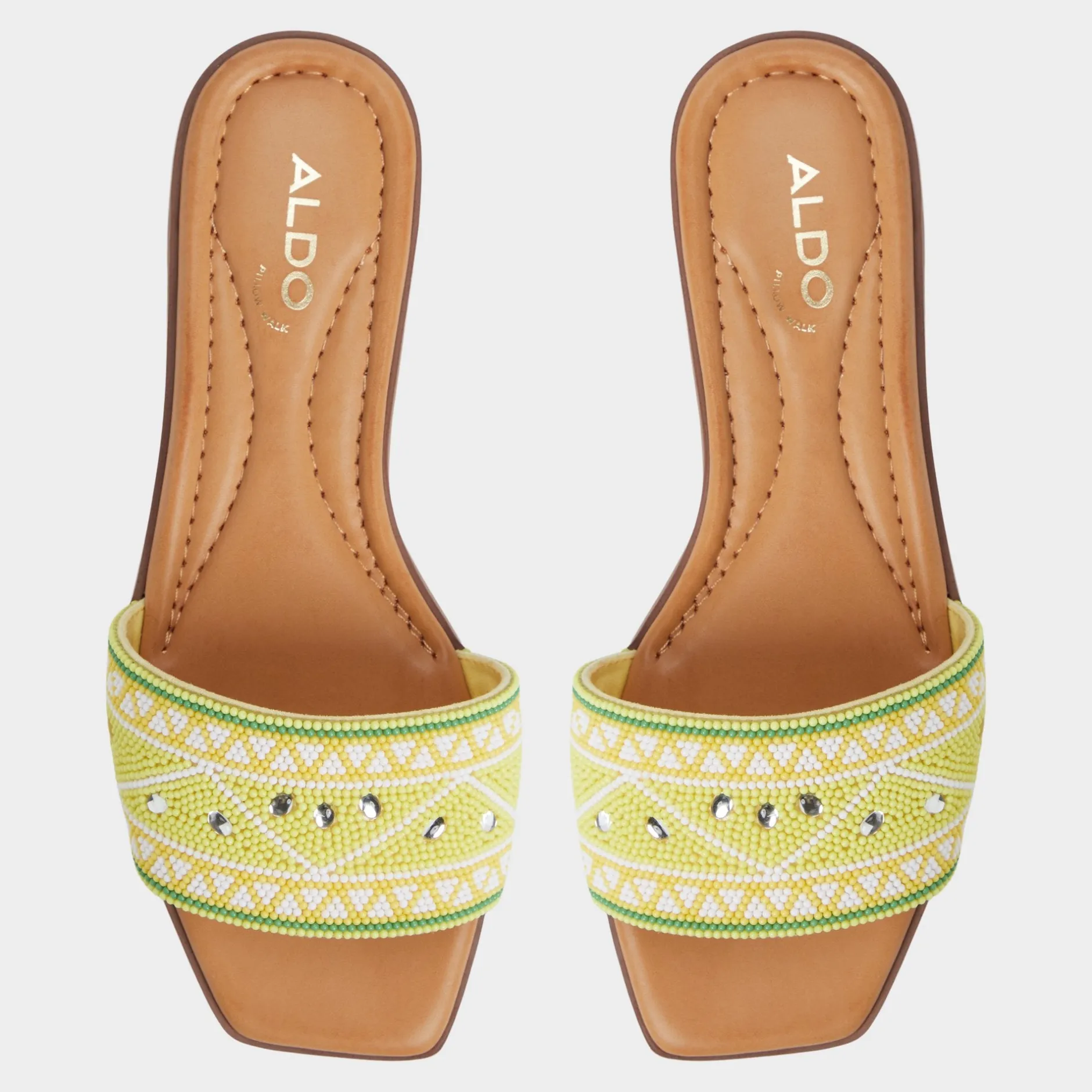 ALDO Flat Sandals^Seavacay Bright Yellow