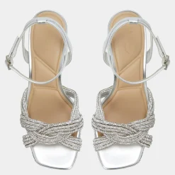 ALDO Platform Heels^Shimma Silver