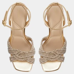 ALDO Platform Heels^Shimma Gold