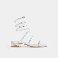 ALDO Block Heels^Spinna Silver