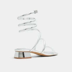 ALDO Block Heels^Spinna Silver