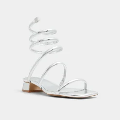 ALDO Block Heels^Spinna Silver