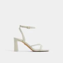 ALDO Block Heels^Stellare White/bone