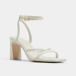 ALDO Block Heels^Stellare White/bone