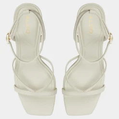 ALDO Block Heels^Stellare White/bone