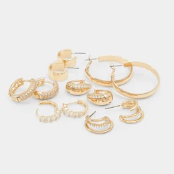 ALDO Earrings^Talalagyn Gold/clear multi