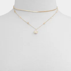 ALDO Necklaces^Teardrop Gold/clear multi