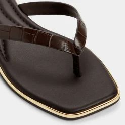 ALDO Thong Sandals|Flat Sandals^Theao Dark Brown