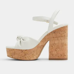 ALDO Platform Heels^Ulialdan White/Bone
