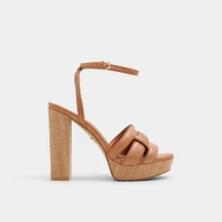 ALDO Platform Heels^Valaberel Medium brown
