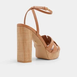 ALDO Platform Heels^Valaberel Medium brown