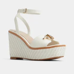 ALDO Wedge Sandals^Ybylin White