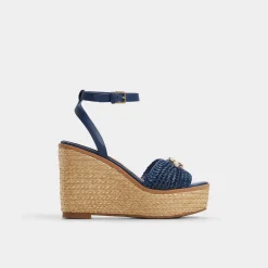 ALDO Wedge Sandals|Platform Heels^Ybylin Navy