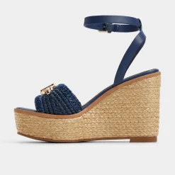 ALDO Wedge Sandals|Platform Heels^Ybylin Navy