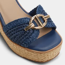 ALDO Wedge Sandals|Platform Heels^Ybylin Navy