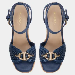 ALDO Wedge Sandals|Platform Heels^Ybylin Navy